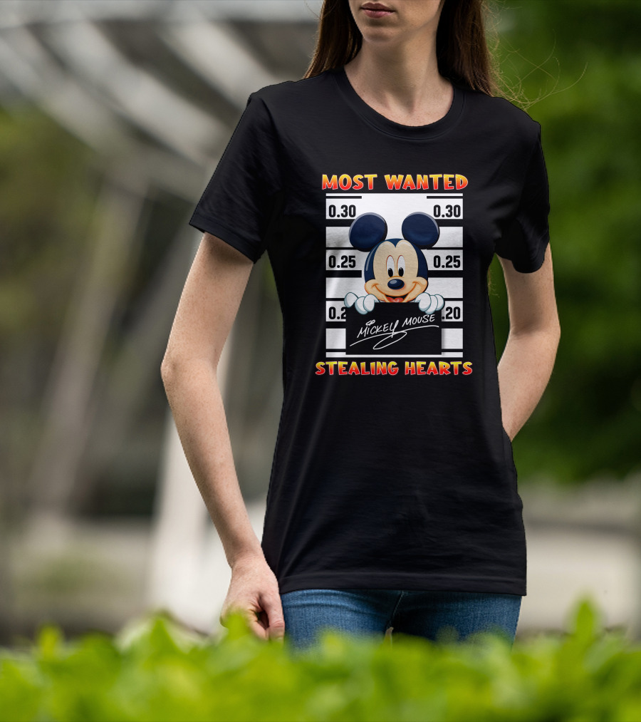 Most Wanted Mickey Mouse Stealing Hearts T-Shirt