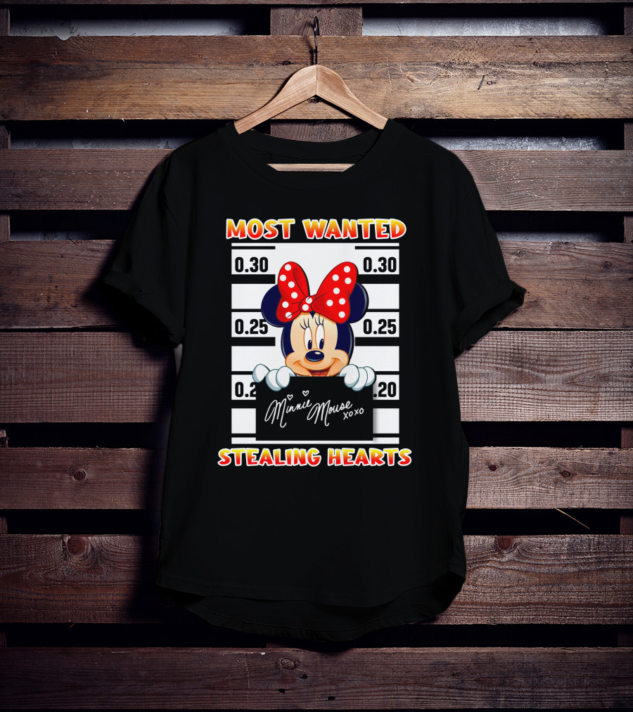 Most Wanted Minnie Mouse Stealing Hearts T-Shirt