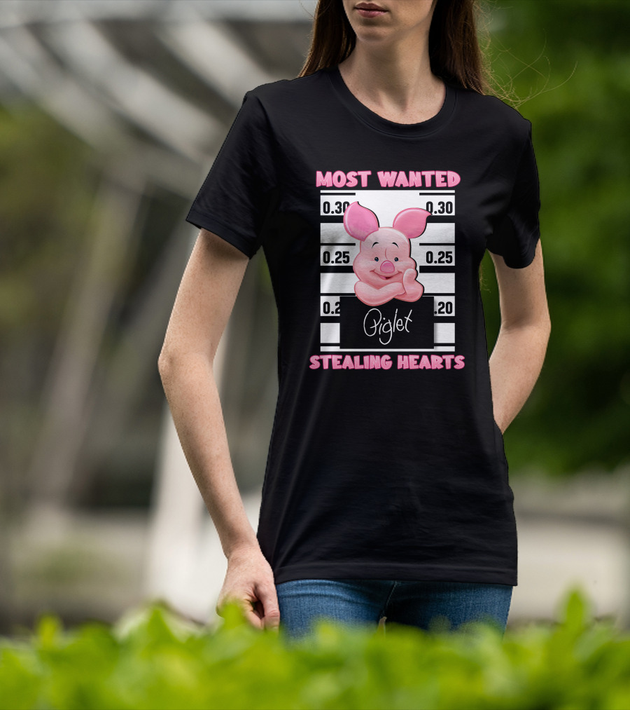 Most Wanted Piglet Stealing Hearts T-Shirt