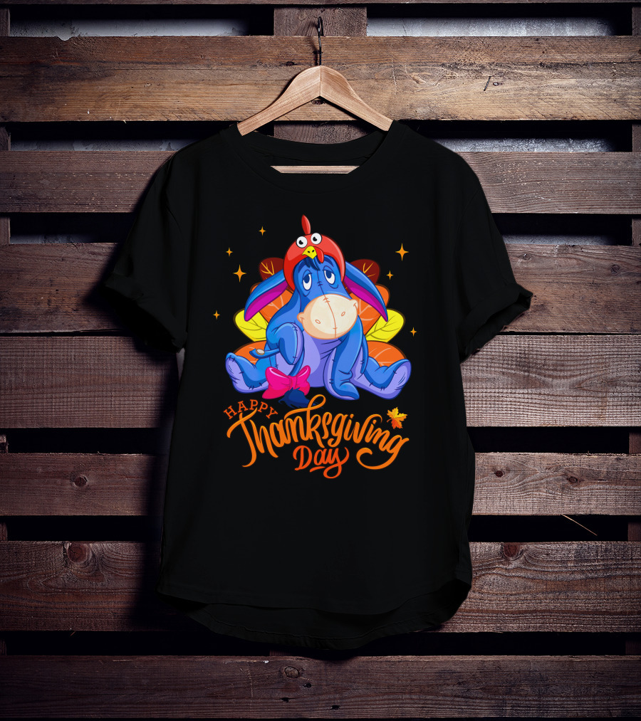 Eeyore Happy Thanksgiving Day Turkey Costume T-Shirt