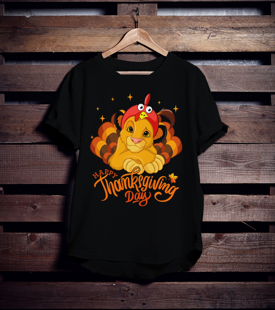 Simba Happy Thanksgiving Day T-Shirt