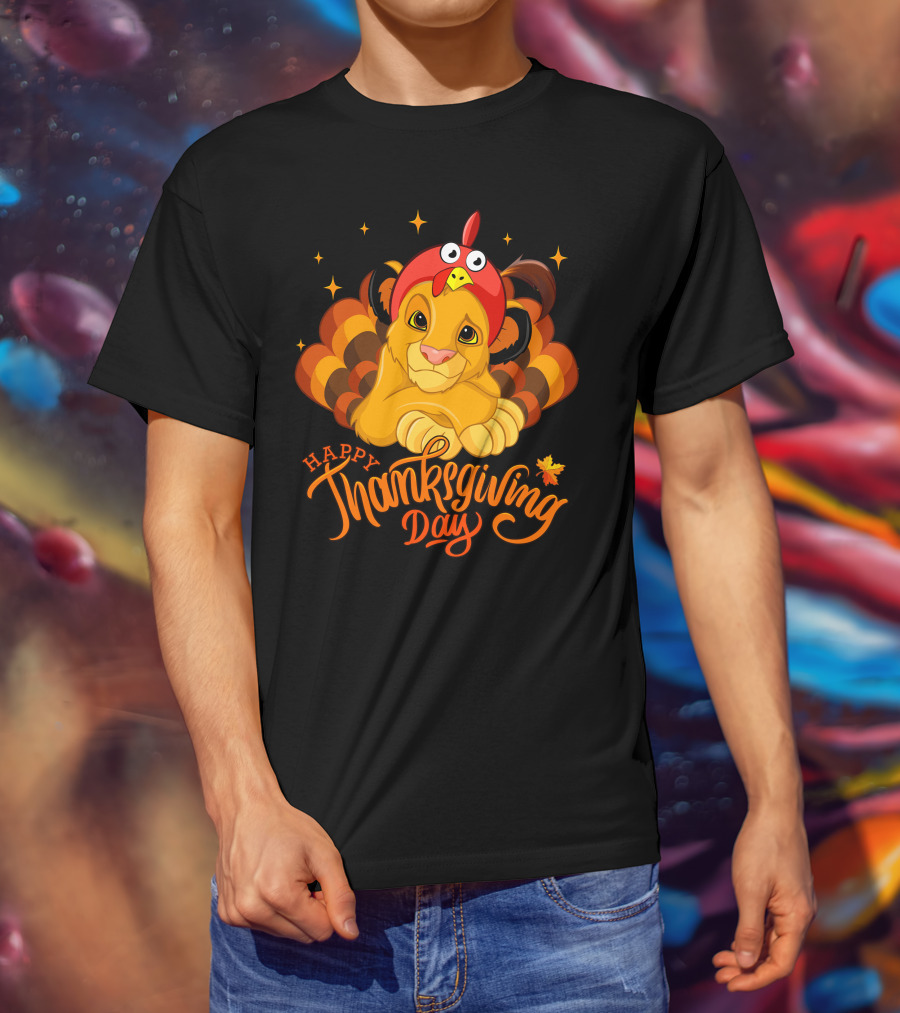 Simba Happy Thanksgiving Day T-Shirt