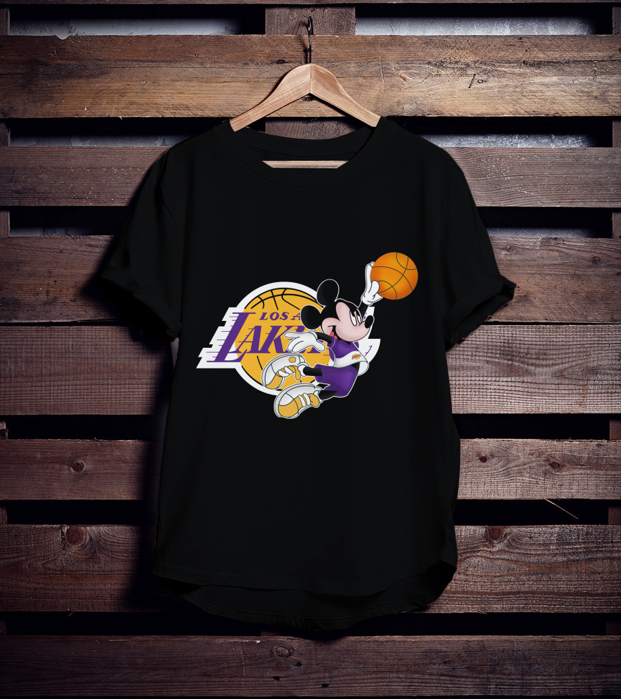 Mickey Los Angeles Lakers Basketball T-Shirt
