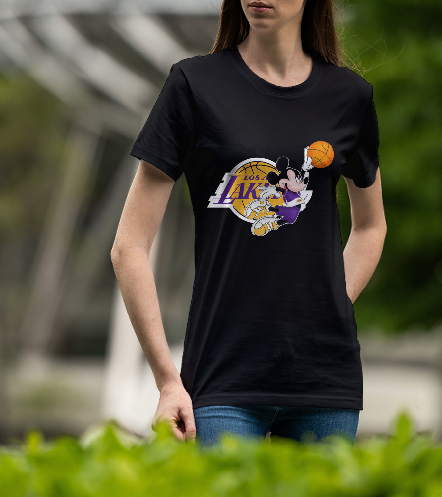 Mickey Los Angeles Lakers Basketball T-Shirt