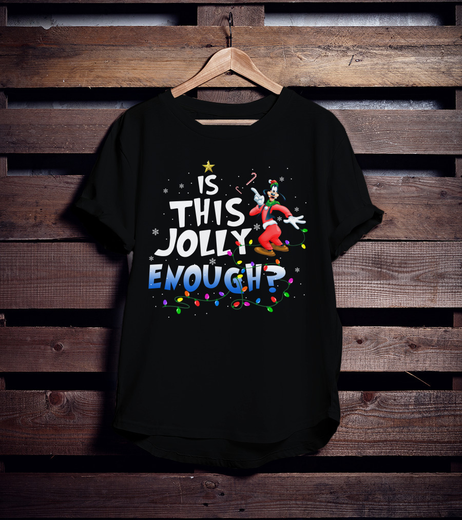 Is This Jolly Enough Goofy Christmas Lights T-Shirt