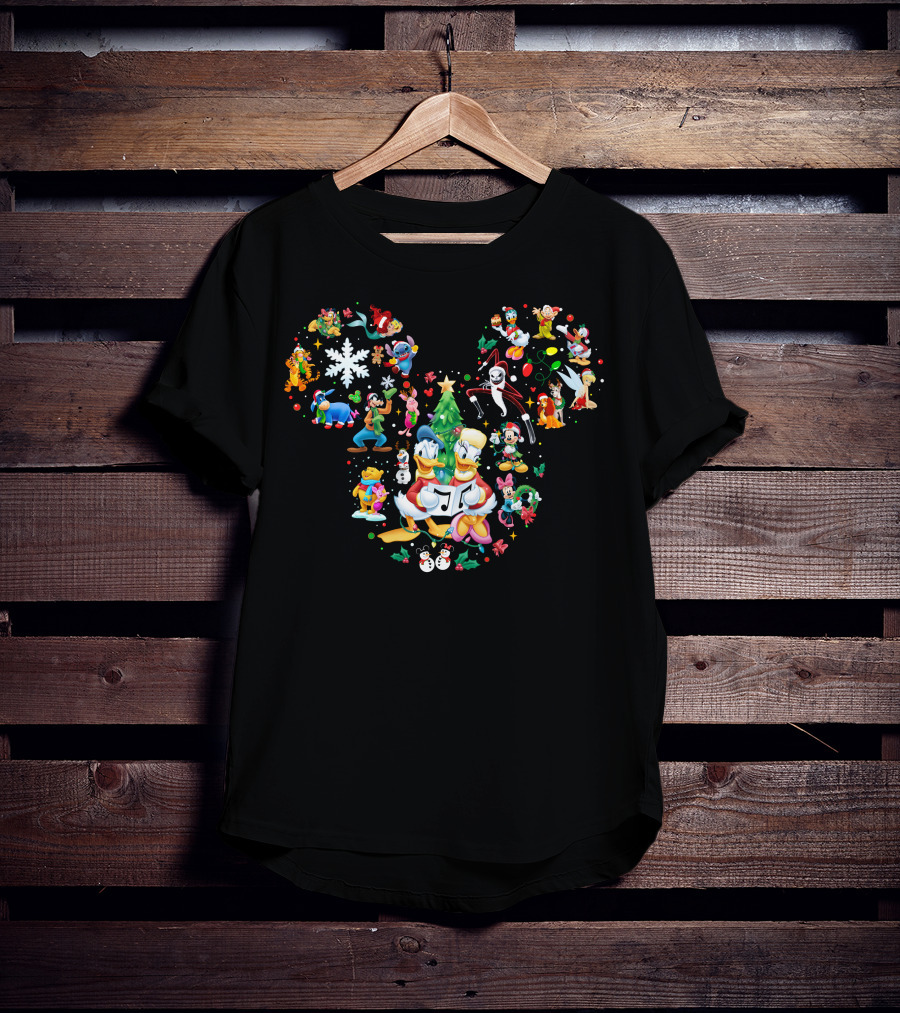Donald And Daisy Mickey Holiday Friends Collection T-Shirt