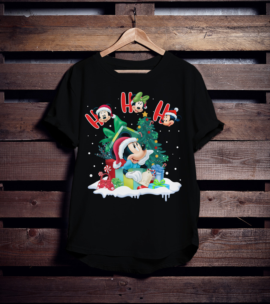 Ho Ho Ho Merry Christmas Minnie Mouse Holiday Magic T-Shirt
