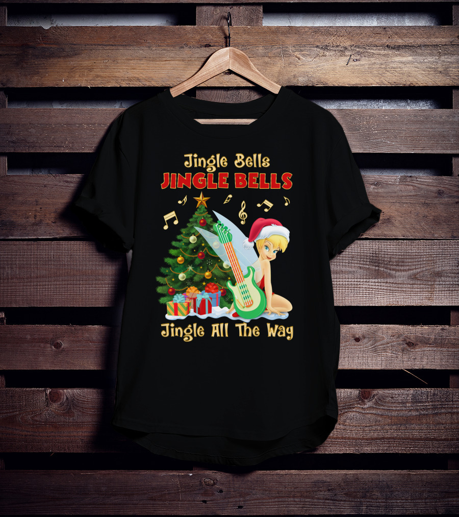 Jingle Bells Tinkerbell Christmas Magic Jingle All The Way T-Shirt