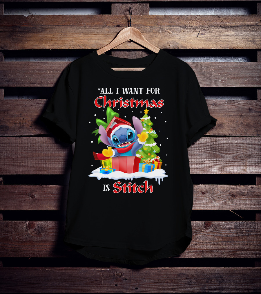 All I Want For Christmas Is Stitch T-Shirt