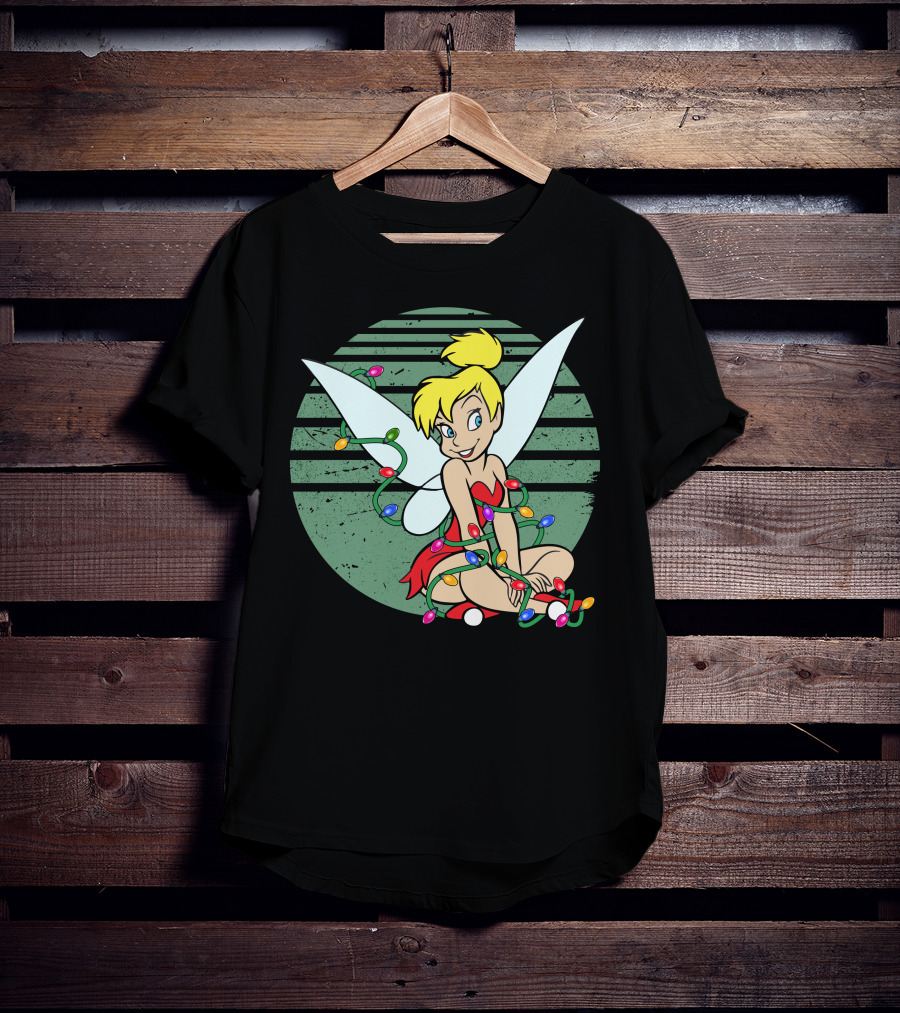 Tinkerbell Christmas Lights Fairy Wings Magic T-Shirt