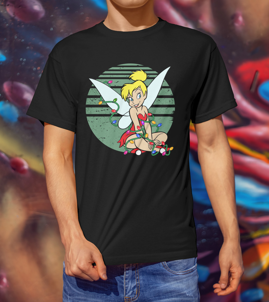 Tinkerbell Christmas Lights Fairy Wings Magic T-Shirt