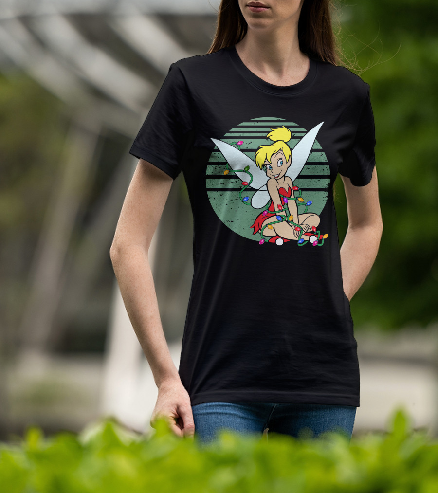 Tinkerbell Christmas Lights Fairy Wings Magic T-Shirt