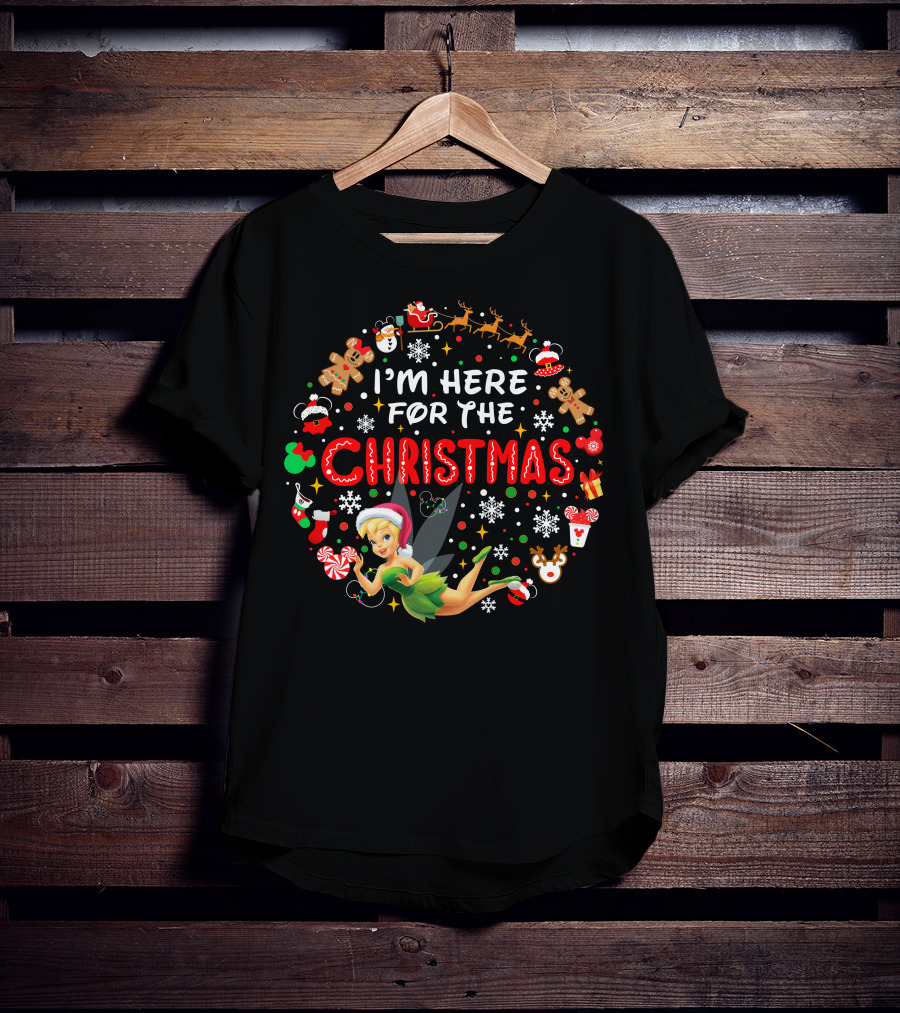 I'm Here For The Christmas Tinkerbell Holiday Icons T-Shirt