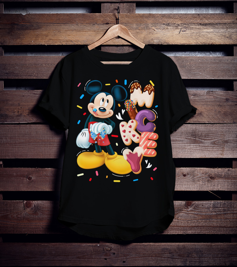 Mickey Mouse Donut Sprinkles T-Shirt