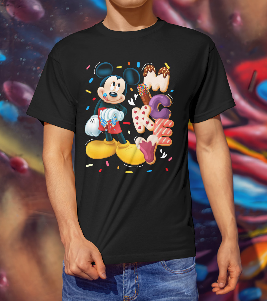 Mickey Mouse Donut Sprinkles T-Shirt
