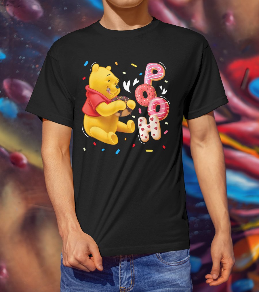 Pooh Donut Delight With Sprinkles T-Shirt