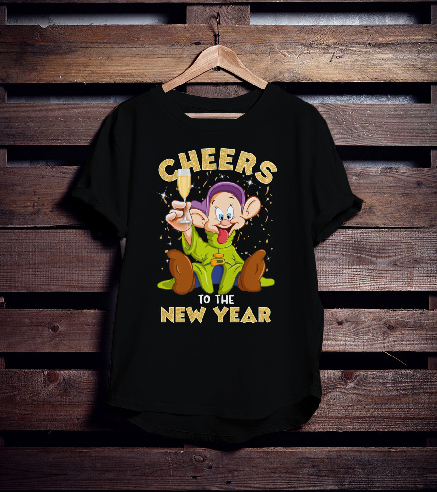 Cheers To The New Year Dp Champagne T-Shirt