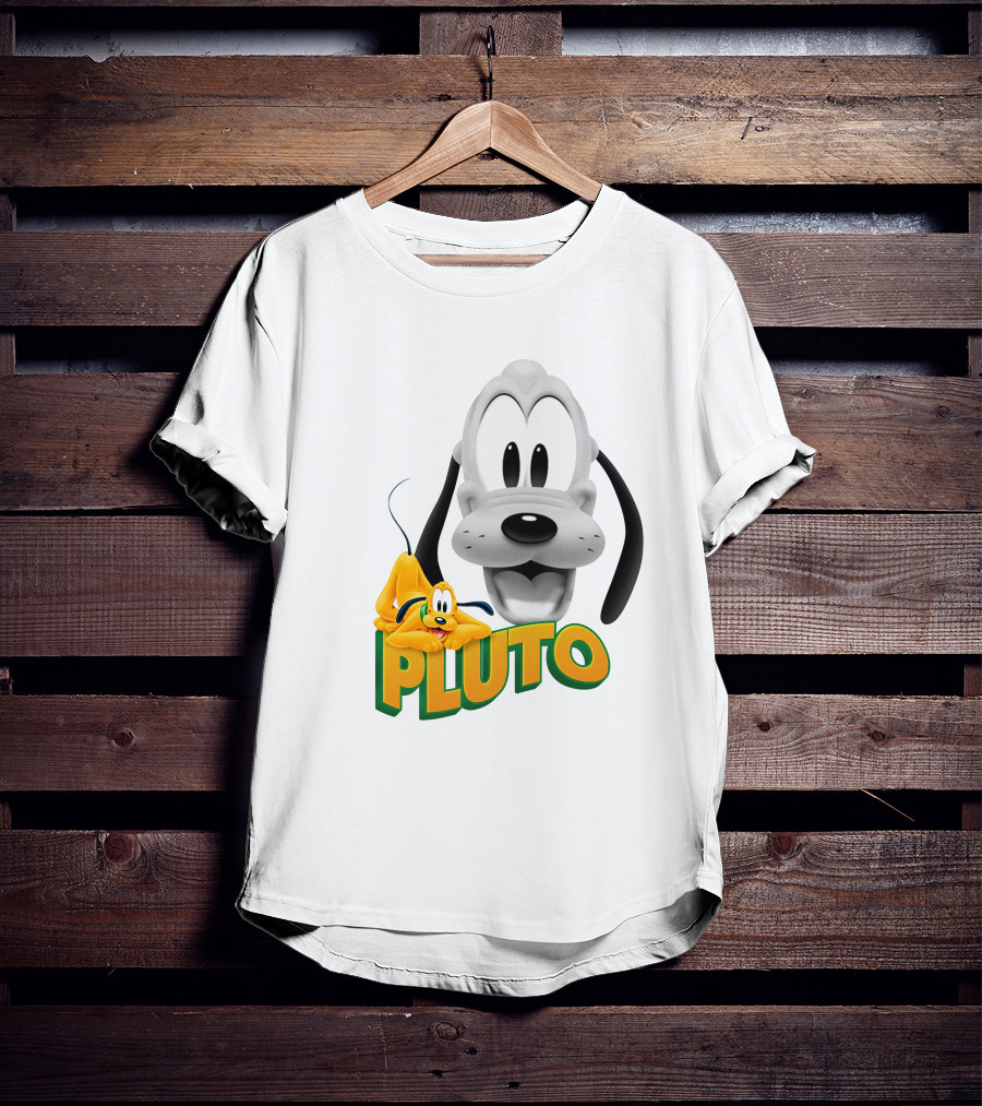 Pluto Cartoon Dog Disney Animation Character T-Shirt
