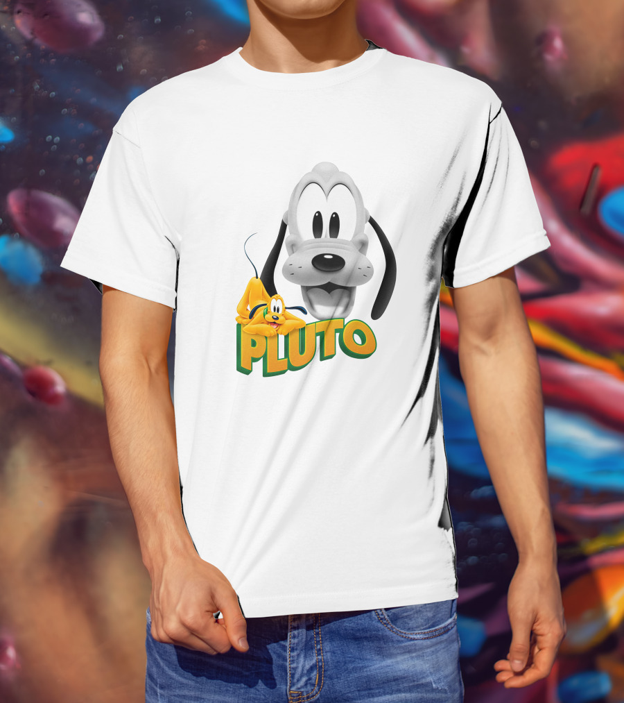 Pluto Cartoon Dog Disney Animation Character T-Shirt