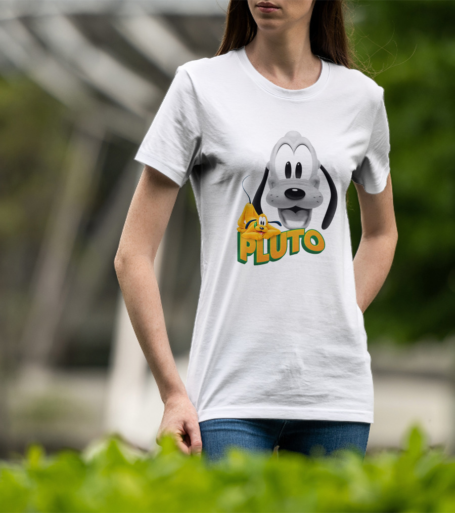 Pluto Cartoon Dog Disney Animation Character T-Shirt