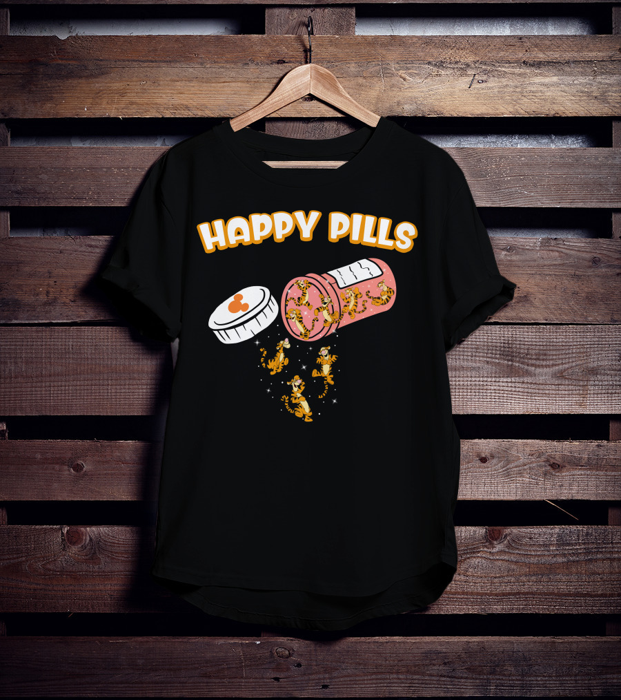 HAPPY PILLS TIGGER Capsule Spill T-Shirt