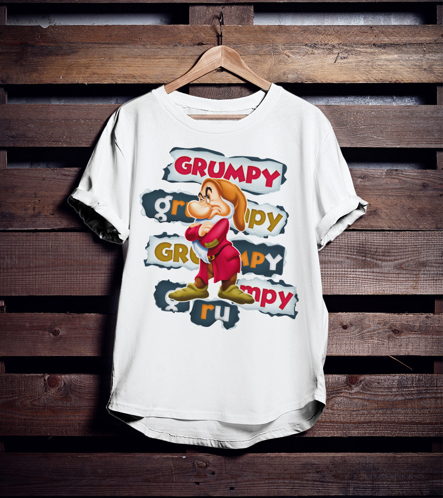 Grumpy Snow White Seven Dwarfs Character Alignment T-Shirt