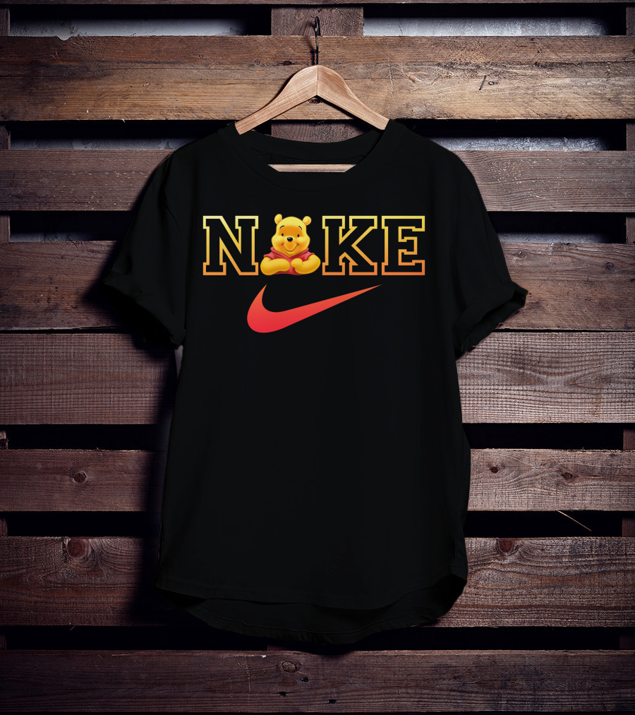 Nike Pooh Bear Red Swoosh T-Shirt