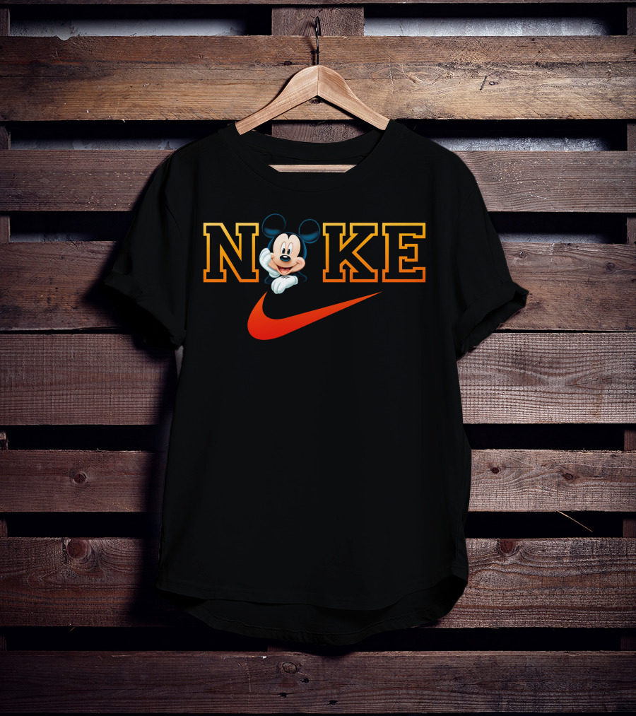 Mickey Mouse Nike Swoosh Theme T-Shirt