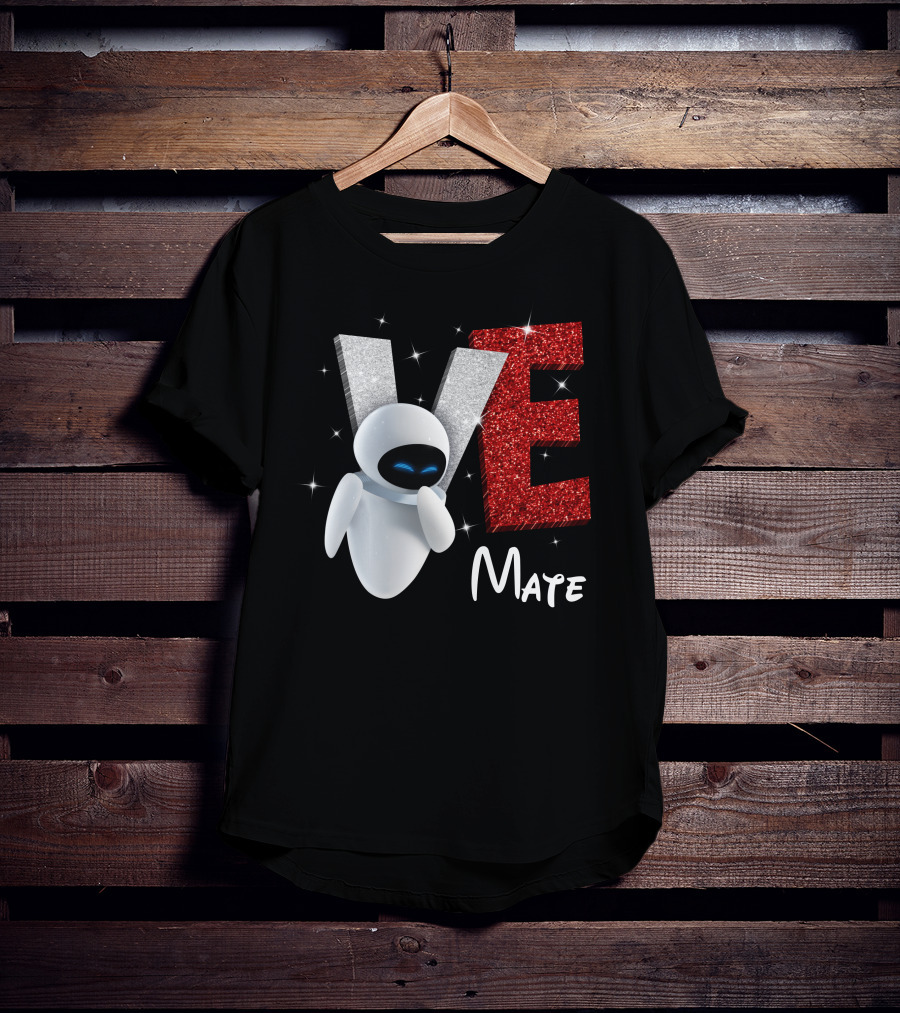 Eve Mate Wall-E Sparkling Letters With Effect T-Shirt