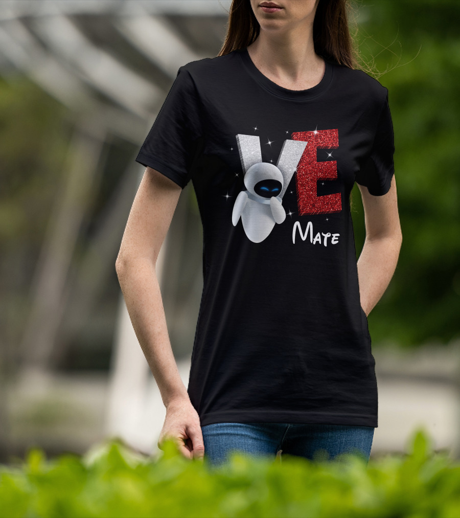 Eve Mate Wall-E Sparkling Letters With Effect T-Shirt