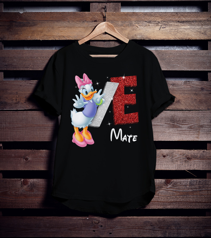 Daisy Duck Love Mate Sparkling Style T-Shirt