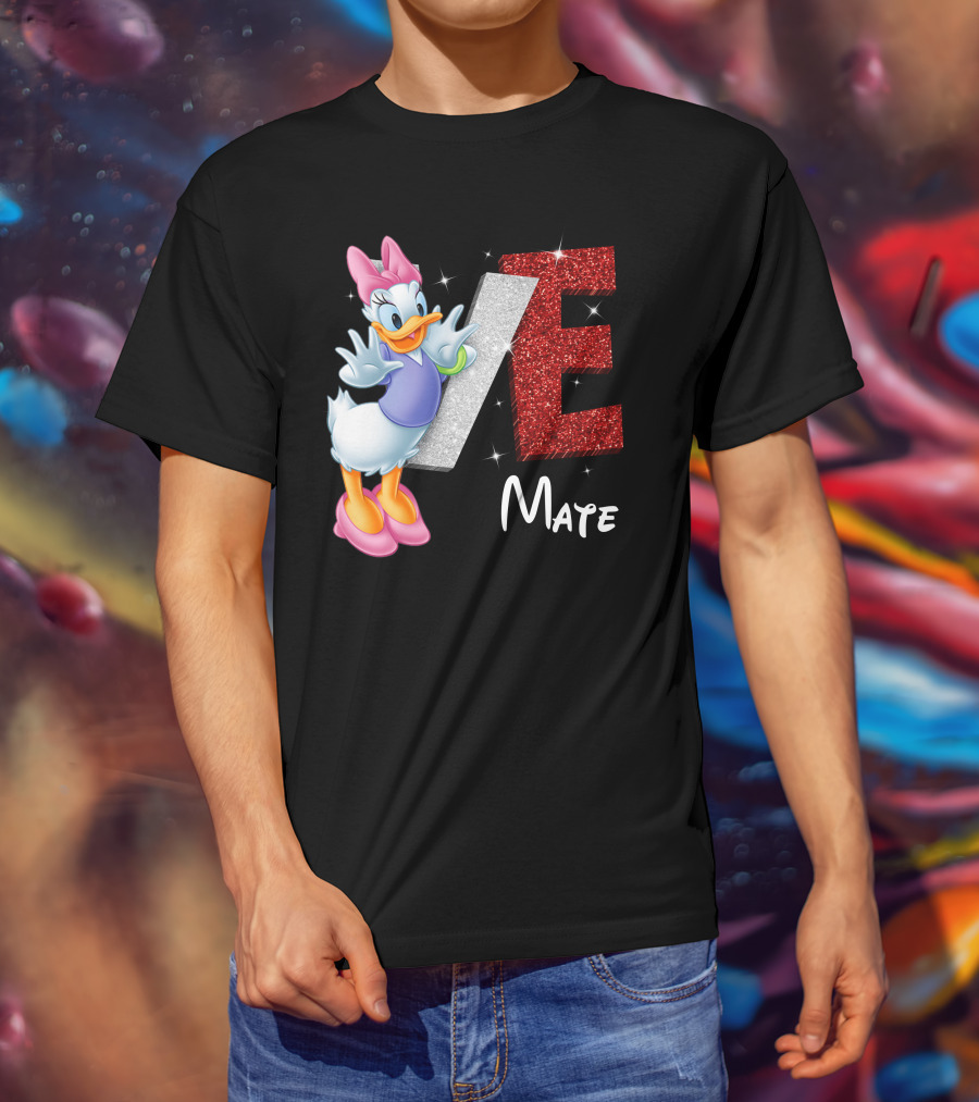 Daisy Duck Love Mate Sparkling Style T-Shirt