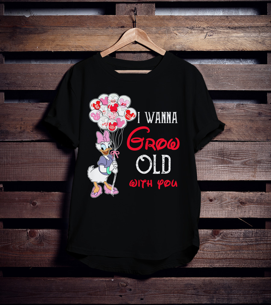 I Wanna Grow Old With You Daisy Balloons T-Shirt