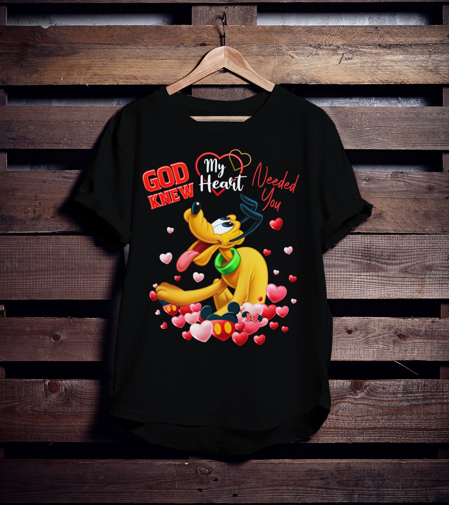 God Knew My Heart Needed You Pluto Hearts T-Shirt