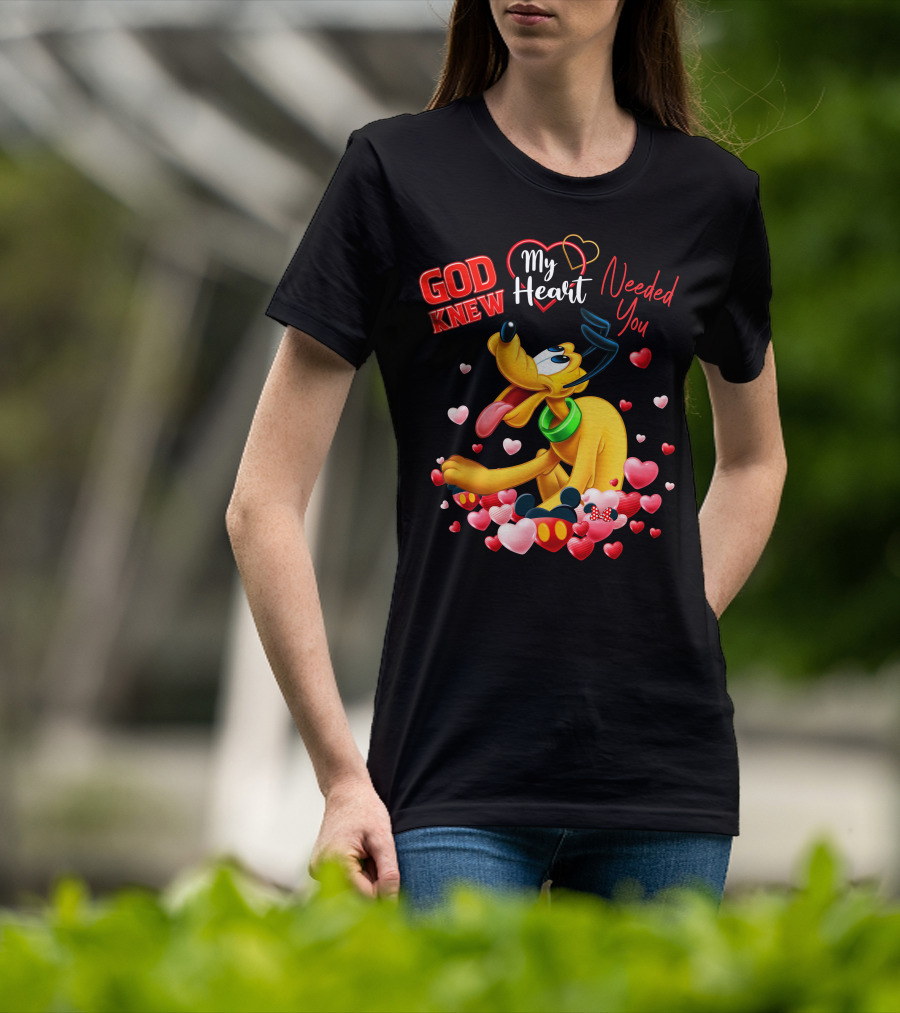 God Knew My Heart Needed You Pluto Hearts T-Shirt