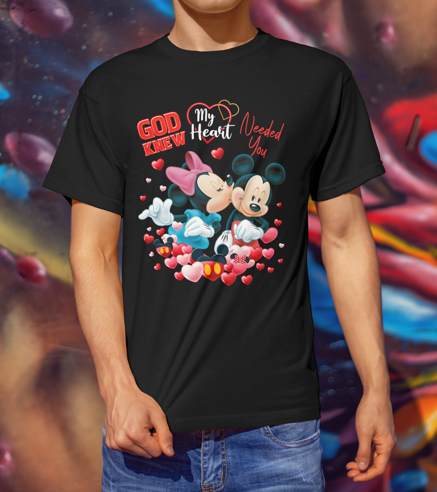 God Knew My Heart Needed You Mickey & Minnie T-Shirt
