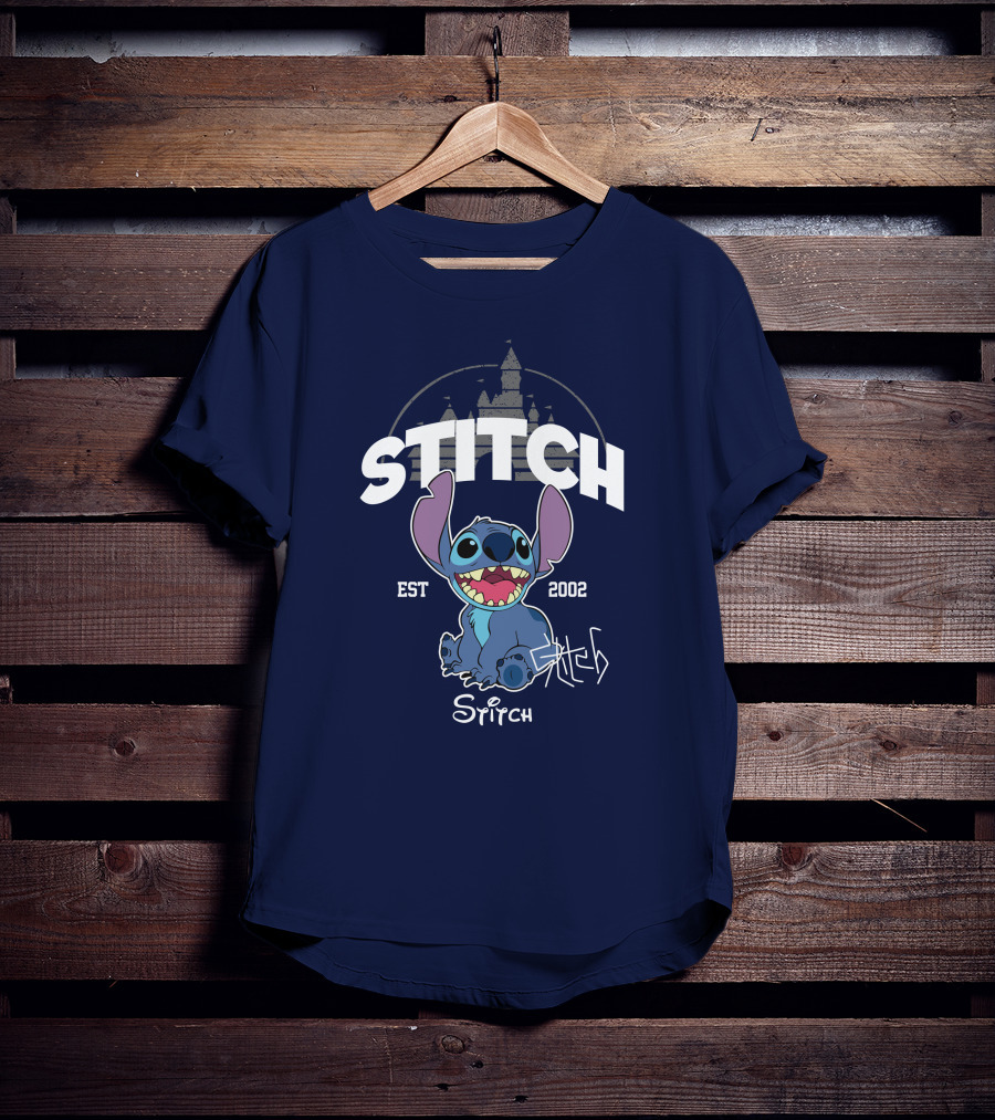 Stitch Est 2002 Disney Castle T-Shirt