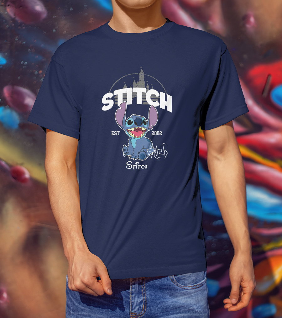 Stitch Est 2002 Disney Castle T-Shirt