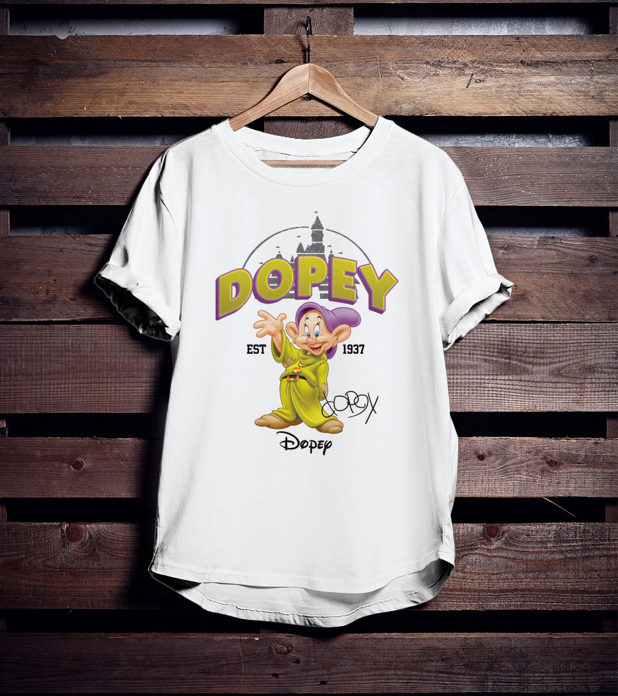 Dopey Est 1937 Disney Character T-Shirt