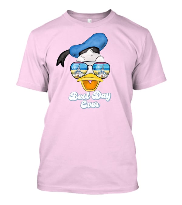 Donald Duck Best Day Ever Sunglasses And Castle T-Shirt