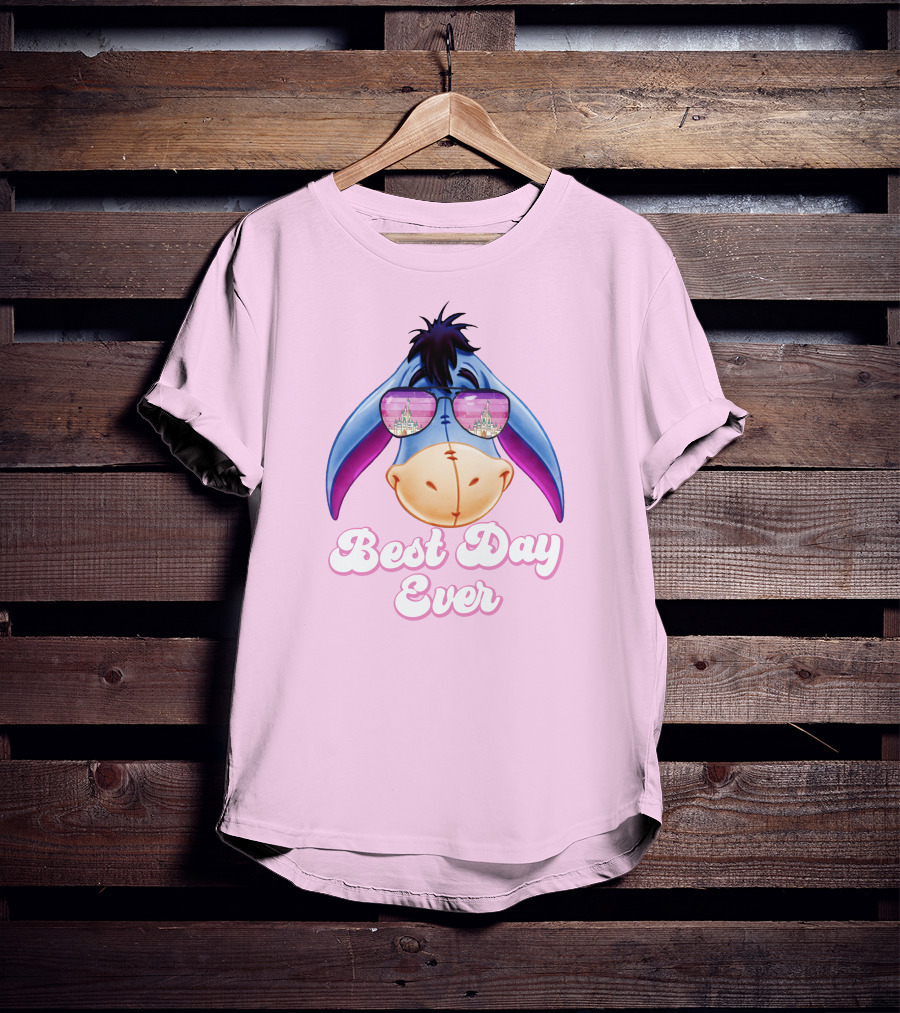 Best Day Ever Eeyore With Castle Sunglasses T-Shirt