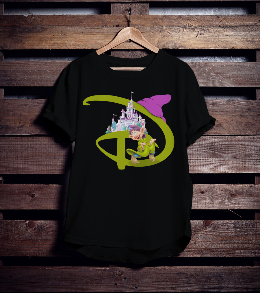 Dopey With Disneyland Castle Disney T-Shirt