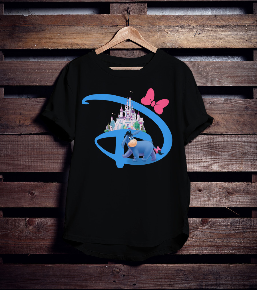 Eeyore Disney Castle Bow T-Shirt