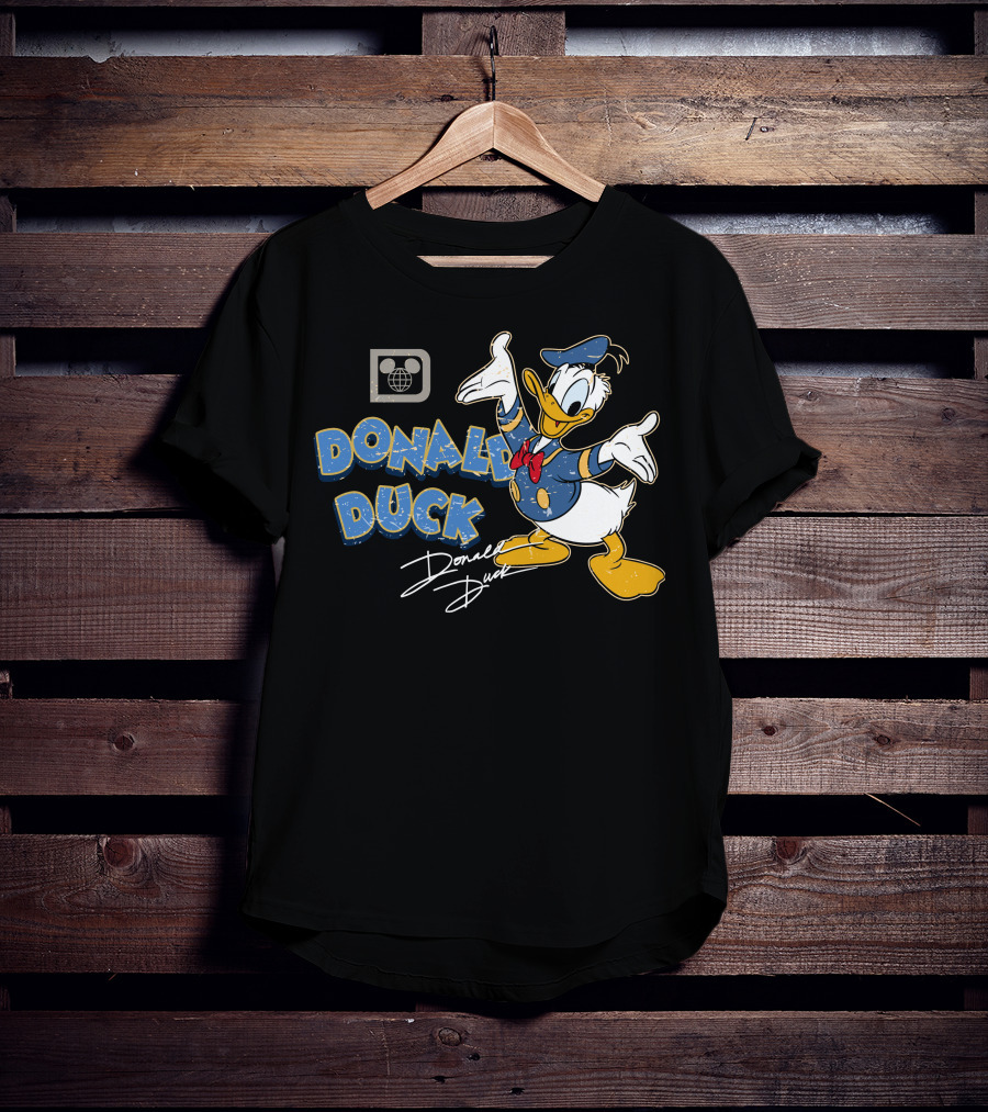Donald Duck Retro Style Disney Character T-Shirt