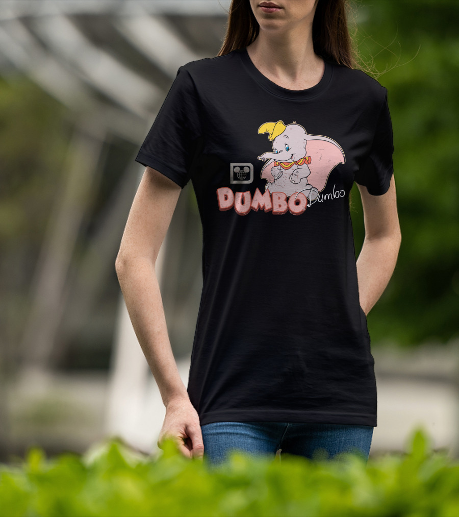 Dumbo Disney Classic Character Vintage Style With Mickey Mouse T-Shirt