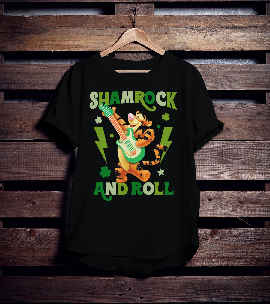 Shamrock And Roll Tigger T-Shirt