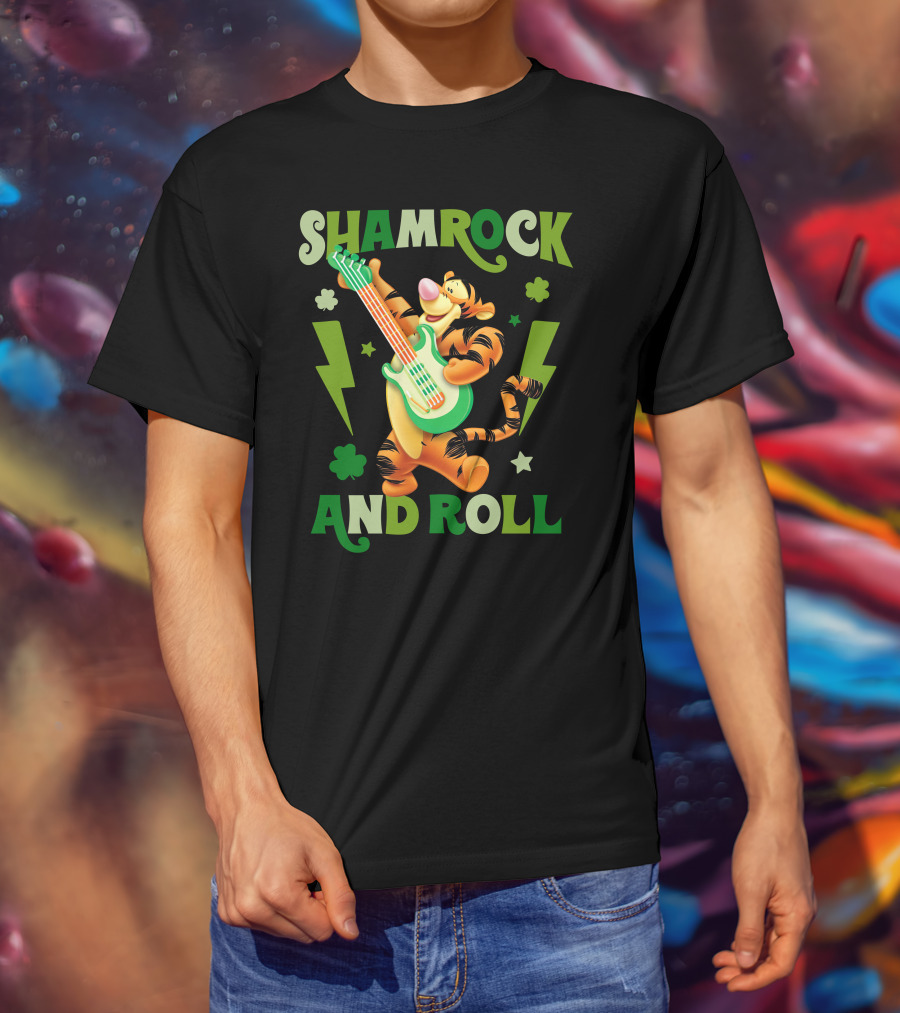 Shamrock And Roll Tigger T-Shirt