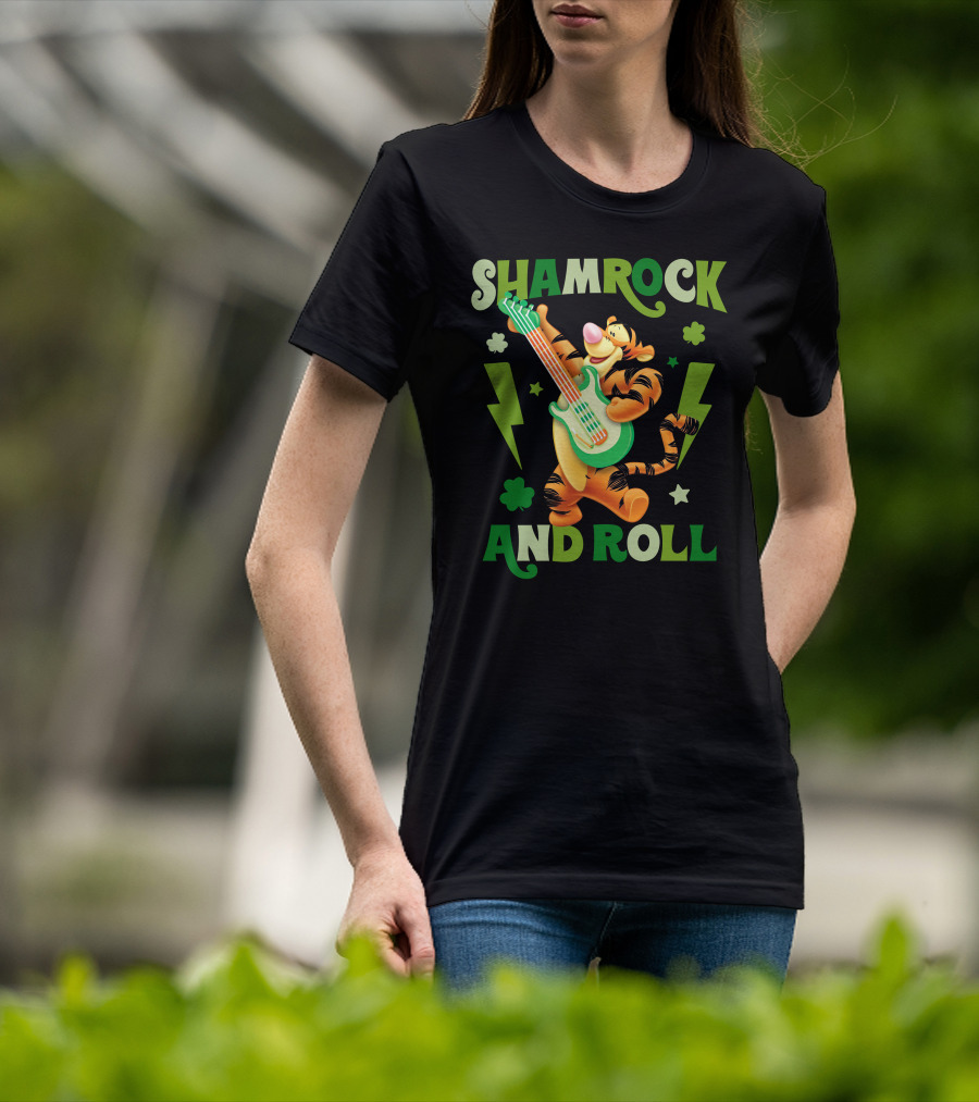 Shamrock And Roll Tigger T-Shirt