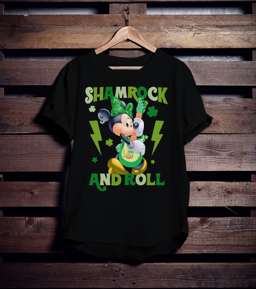 Minnie Shamrock And Roll T-Shirt