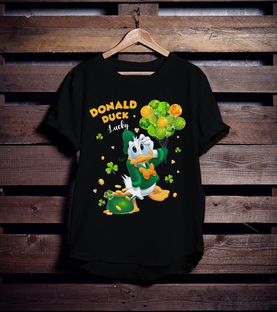 Donald Duck Lucky St. Patrick's Day Balloons T-Shirt